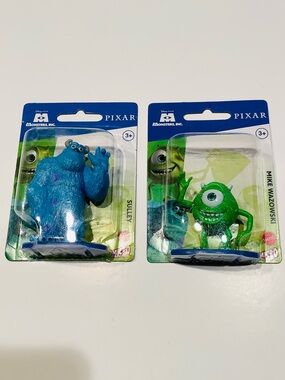 Mattel Pixar Monsters, Inc. Sulley (Blue) & Mike Wazowski (Green) Micro Figures